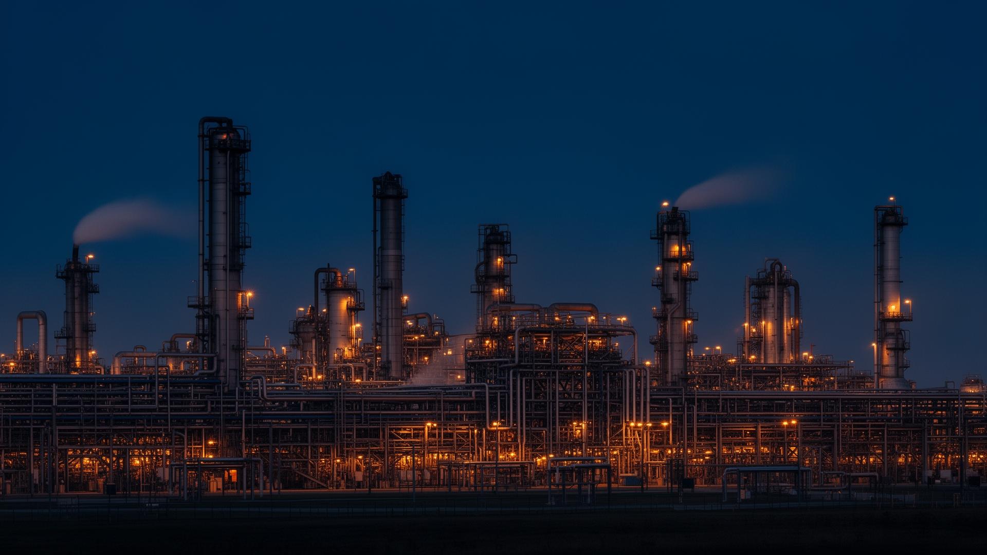 Industrial processing plant with rotating equipment
